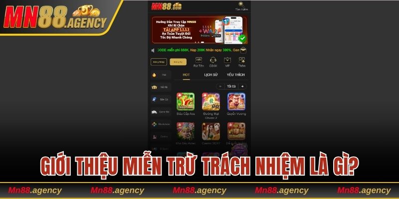 Giới thiệu miễn trừ trách nhiệm tại nền tảng cá cược