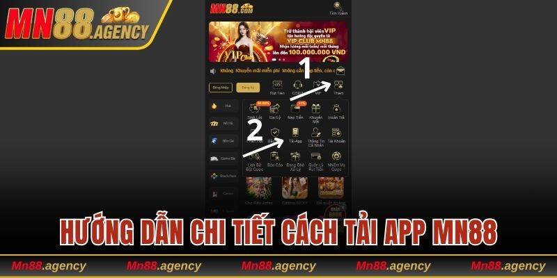 Hướng dẫn tải app MN88 trên 2 hệ điều hành iOS và Android