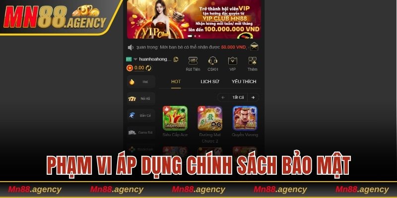 Phạm vi chuẩn trong áp dụng chính sách bảo mật