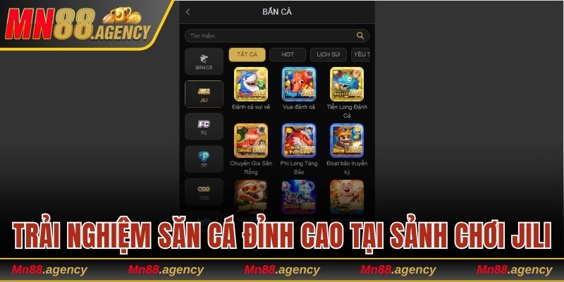 Trải nghiệm săn cá đỉnh cao tại sảnh chơi JILI