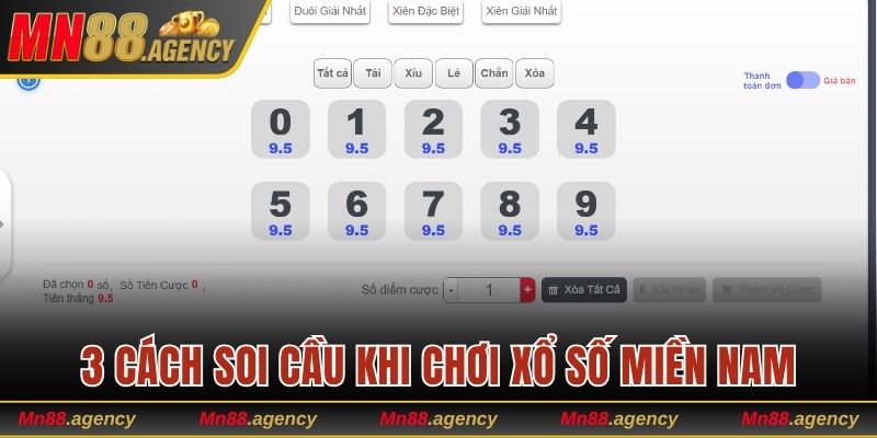 3 cách soi cầu khi chơi xổ số miền Nam