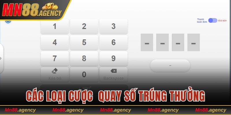 Các loại cược trong quay số trúng thưởng miền Nam