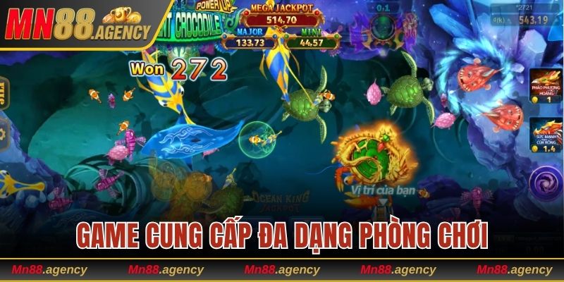 Game cung cấp đa dạng phòng chơi cho hội viên