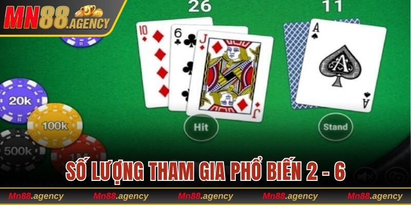 Số lượng tham gia phổ biến 2 - 6