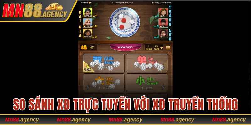 So sánh điểm khác biệt của XĐ trực tuyến và XĐ truyền thống